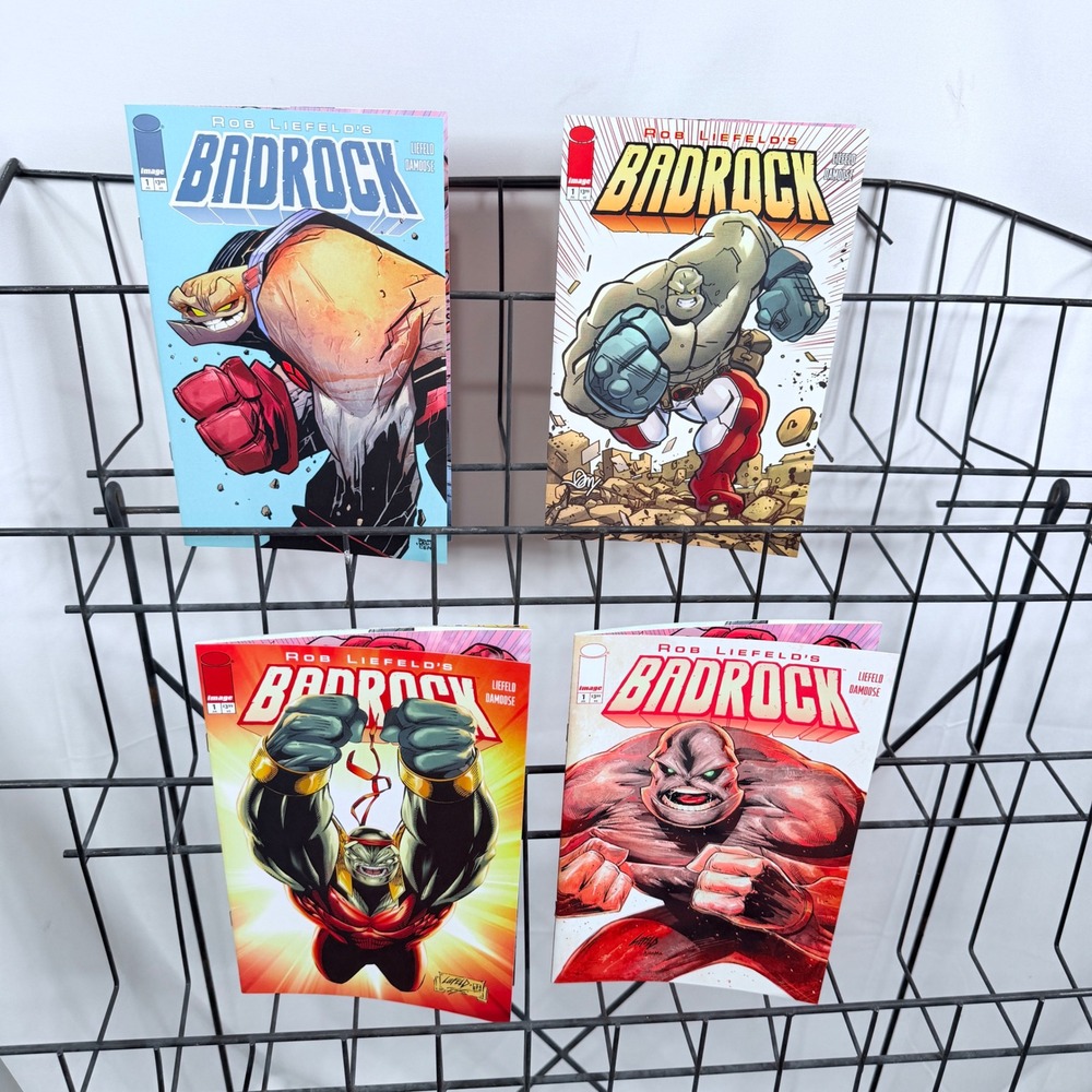 Rob Liefeld Badrock 1 Variant Cover Set of 4 lot Youngblood